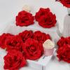20 шт. искусственный цветок голова 10 см цветок розы для новогоднего свадебного украшения DIY шелковый цветок для вечеринки