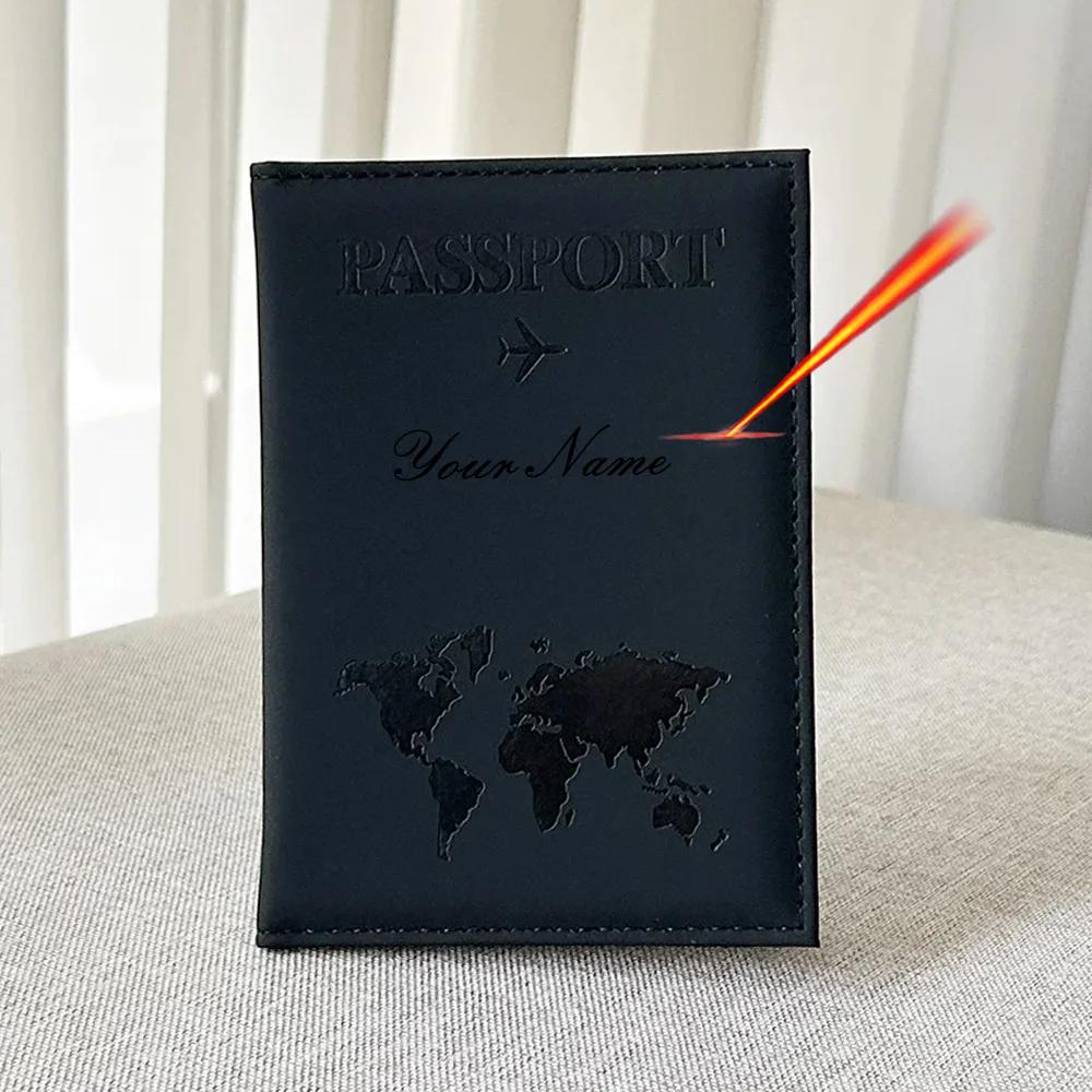 Индивидуальная обложка для паспорта ЕС Европейского Союза, парная, с картой, обложки для паспорта, женская, для путешествий, персонализированная, свадебная, дропшиппинг