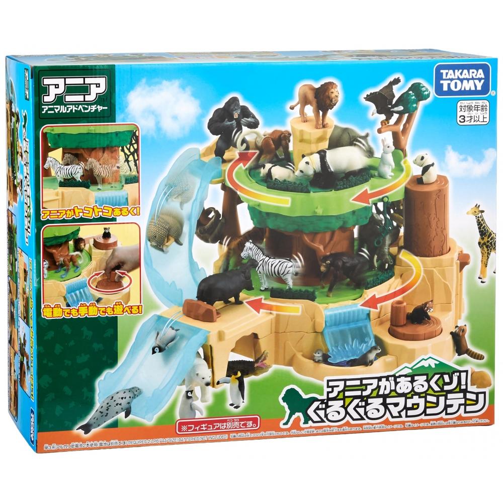 TAKARA TOMY Аня Аня Кузо Гуругуру Игрушка-динозавр с горными животными для возраста 3+
