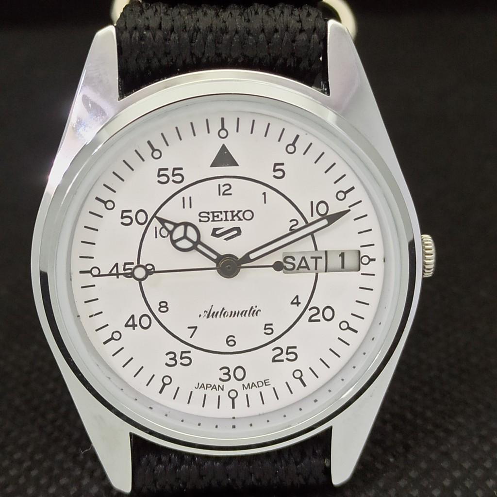 ВОССТАНОВЛЕННЫЕ ВИНТАЖНЫЕ SEIKO 5 AUTO 6309A ЯПОНИЯ МУЖСКИЕ D/D БЕЛЫЕ ЧАСЫ 556a-a277001-9