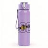 PC Number One Hundred Bold Text Print 750ml colorful plastic sports water bottle leakproof pop up lid with straw for outdoor work home use