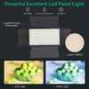 LED-600 LED Video Panel Light Photography Fill Lamp 3200-5600K Dimmable Barndoor 1/4 Inch Screw Hole For Studio Live Stream