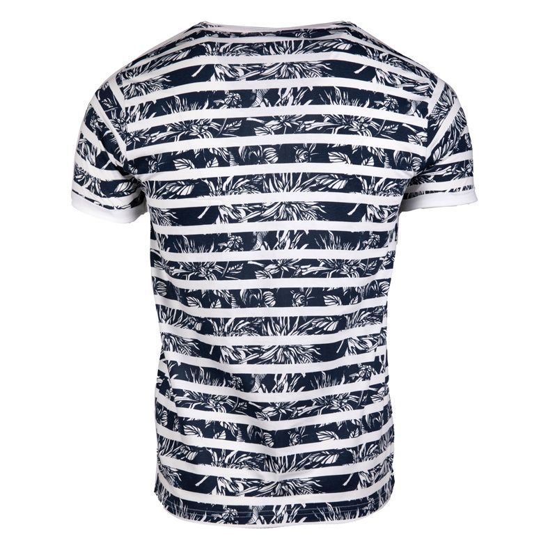 Мужская футболка Mauricio с короткими рукавами и морским узором BLAGGIO