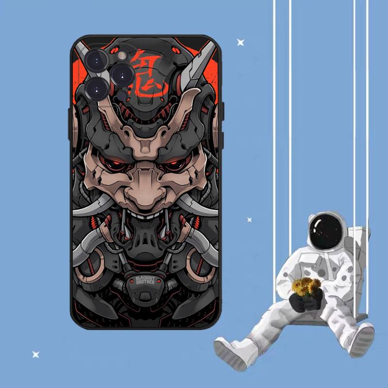 Чехол для телефона с маской самурая они для iPhone Samsung Galaxy Redmi Xiaomi Oppo OnePlus Note SA 7 8 9 10 11 12 13 14 20 21 22 23 53 54 Pro Max Plus Ultra