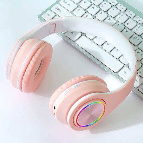 Беспроводные наушники со стабильным соединением, RGB-подсветкой, низкой задержкой, шумоподавлением, глубоким