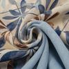 Retro Bamboo Cotton Scarf with Plant Floral Print Soft Versatile Travel Sand Scarf Fashionable Accessory for All Occasions