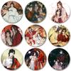 32/44/58mm Heaven Official's Blessing Brooch On Backpack Handmade Round Brooches Clothes Fashion Jewelry Accessories Cute Hua Cheng Pins Anime Badges