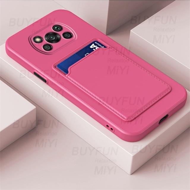 Чехол X3poco ярких цветов, кошелек с отделением для карт, мягкие силиконовые чехлы для телефонов для Xiaomi Poco Poko Little X 3 X3 Pro Nfc, противоударный чехол