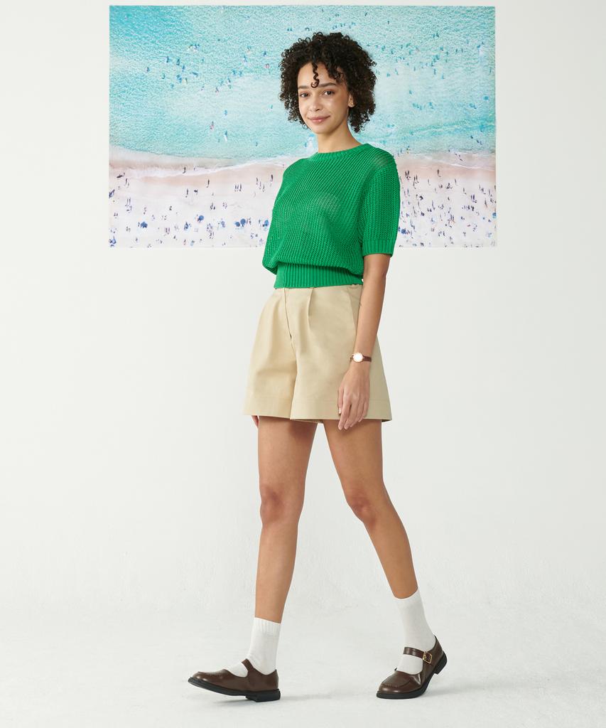 AGENT PEEK Agp Knit Round T-Shirt (W) Green
