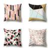 Ins Style Abstract Creative Polyester Pillow Case Car Decoration Home Printed Bedside Cushion Cover Pillow Case