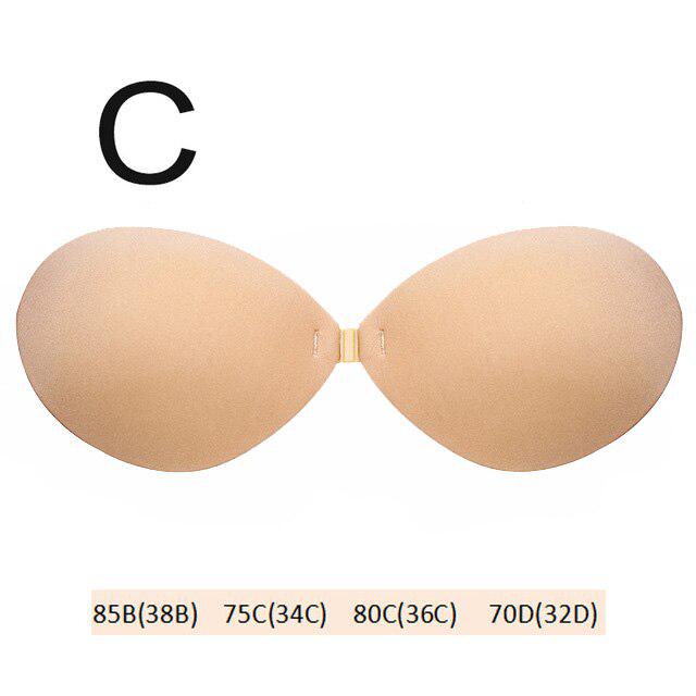 FINETOO Women's Breast Push Up Pad Reusable Swimsuit Accessories Silicone Bra Pad Nipple Cover Stickers Patch Inserts Sponge Bra