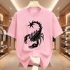 Y2K Scorpion Graphic T-shirt Unisex Funny Round Neck Short Sleeve Casual Streetwear Tee Tops For Men Women Retro Harajuku Style Summer