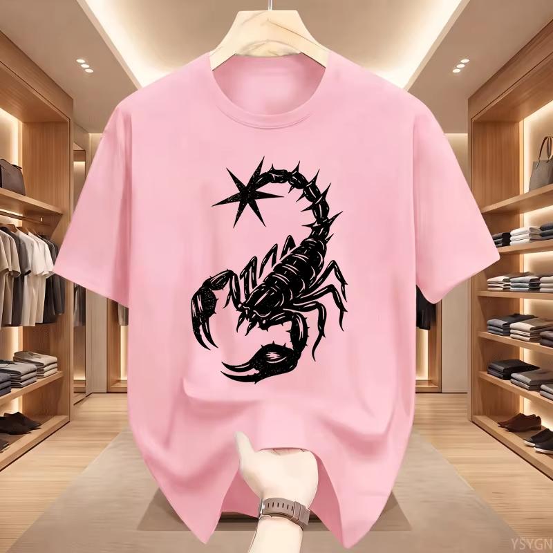 Y2K Scorpion Graphic T-shirt Unisex Funny Round Neck Short Sleeve Casual Streetwear Tee Tops For Men Women Retro Harajuku Style Summer