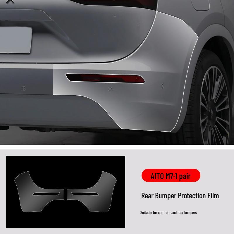 AITO M7 Pre-Cut Invisible TPU Protective Film for Front and Rear Bumpers