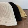 Sun Protection Women Sun Hat Wave Pattern Fisherman Hat New Knitted Fisherman Hat  Women's Spring