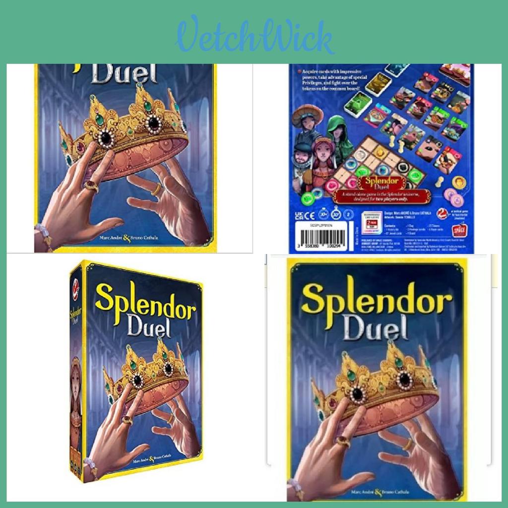 Splendor Duel Карточная игра-головоломка с пластиковыми игральными картами для семейного веселья и детей от 10 лет и старше