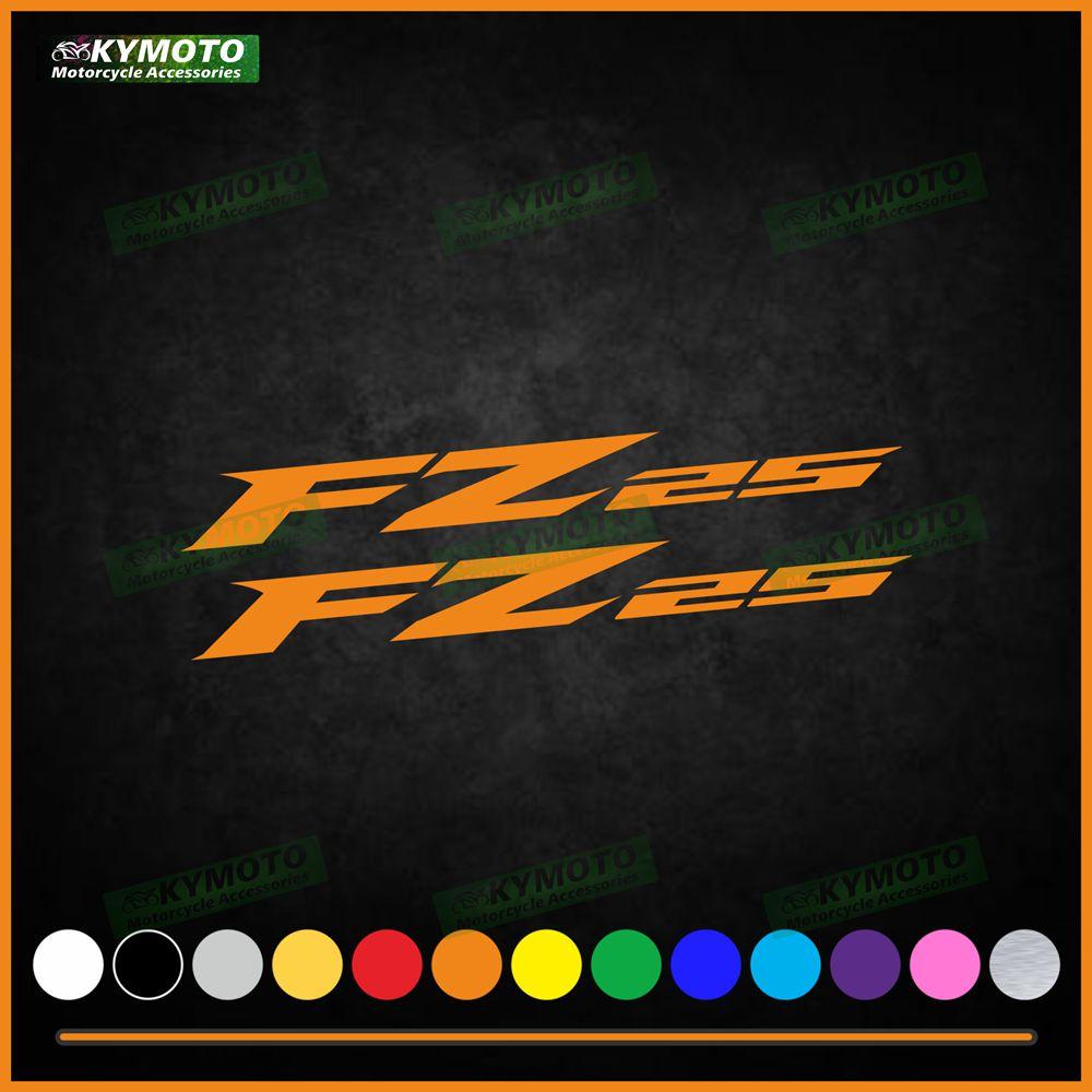For YZF FZ25 FZ-25 motorcycle accessories decal racing fairing decoration helmet fuel tank engine logo reflective sticker