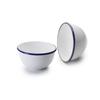 Bol - IBILI - 904212 - Porcelaine - 12 Cm - Blanc/Bleu - Compatible Lave-vaisselle