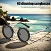 Adjustable Tint Polarized Sunglasses 45666 Gear Round Glasses with ND Filter Lenses