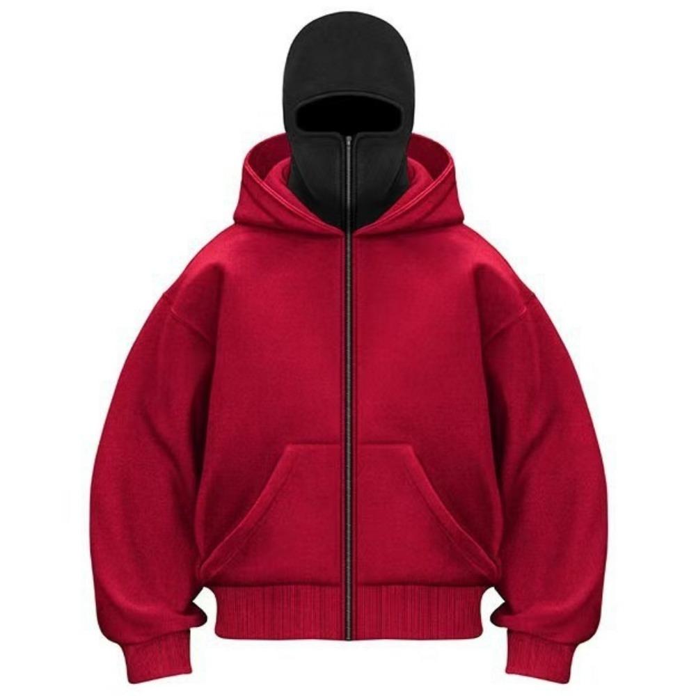 A Fashionable and Comfortable Men's Double-hooded Sweatshirt for Autumn and Winter