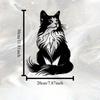 Игривый Кот Металлическое Настенное Искусство для Кафе, Детской Комнаты и Подарок для Любителей Животных