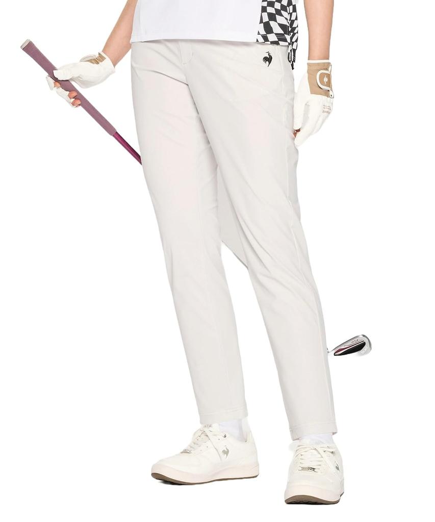 Coq Sportif Golf Quarter One Tuck Cool Cool Summer GY00 [Le Golf] Pants, Length, Nylon, Feel, Feel, Golf, LG5SLP52L, Women's, (Gray)