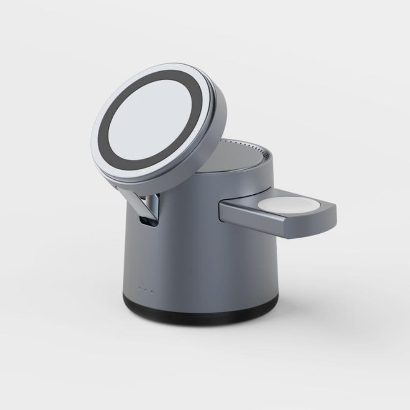 Foldable 3-in-1 Magnetic Wireless Charging Station, Fast Charger Dock for iPhone 16/15/14/13/Pro Max, iWatch and AirPods