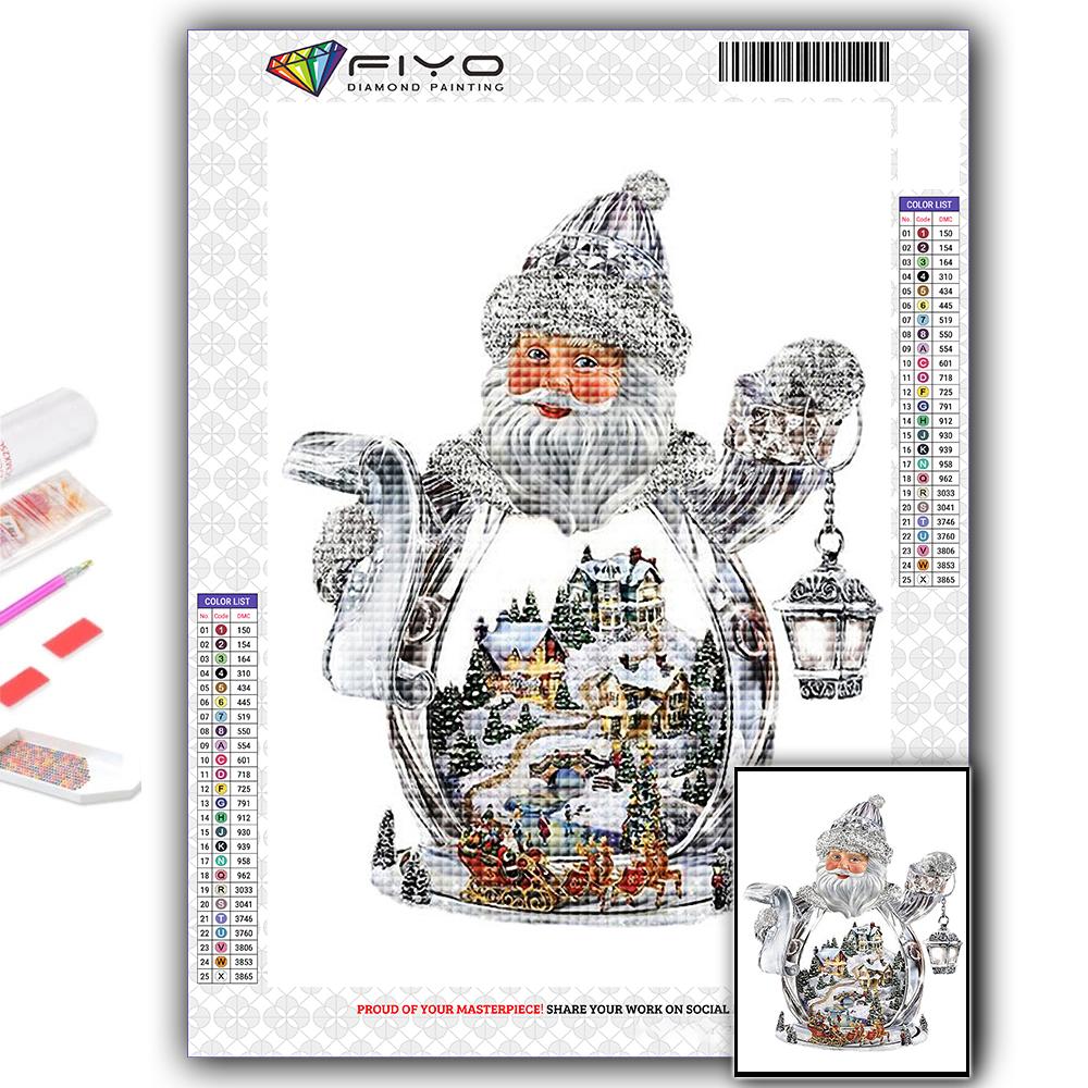 Популярная 5D Diy вышивка крестиком Рождественская елка Санта-Снеговик картина полная дрель набор для вышивки крестиком настенная наклейка домашний декор