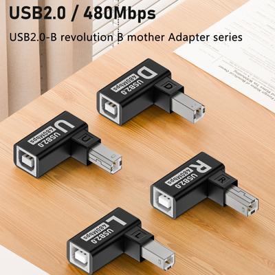 Адаптер USB 2.0 B-типа, удлинитель «папа-мама» для подключения принтера и сканера, высокоскоростная передача данных
