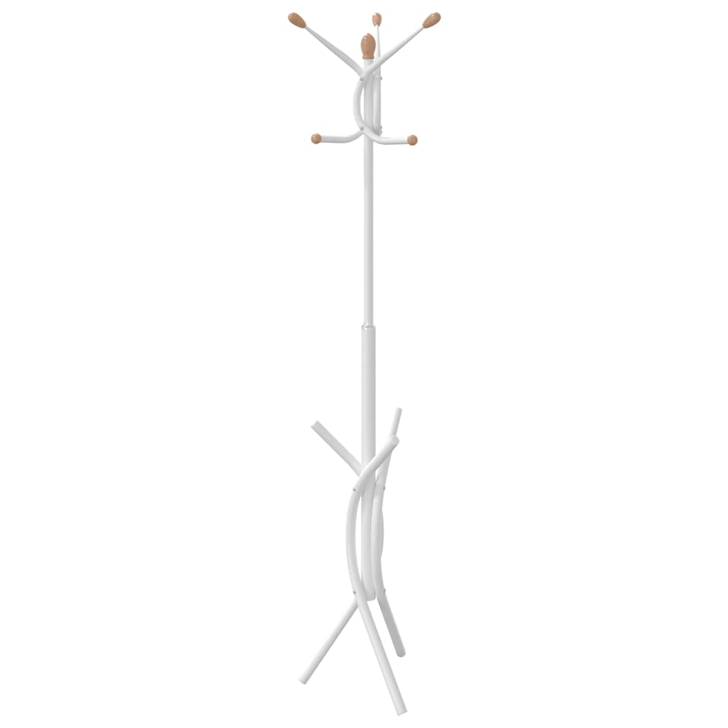 Coat Stand White 176 cm Powder Coated Iron