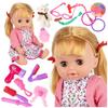 Poupée Bébé - Kinderplay MiMi KP2010 - 30 Cm - Sons Interactifs - Accessoires De Coiffure