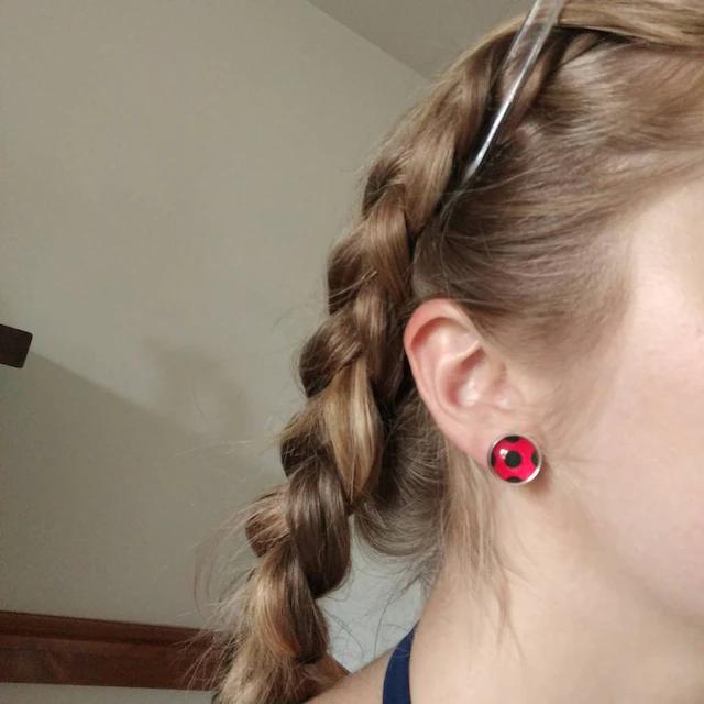 Стеклянные серьги с божьими коровками, простые серьги-гвоздики Lucky Time Gem Bug для женщин, мужчин, девочек, детей, подарки на день рождения/Рождество/праздник