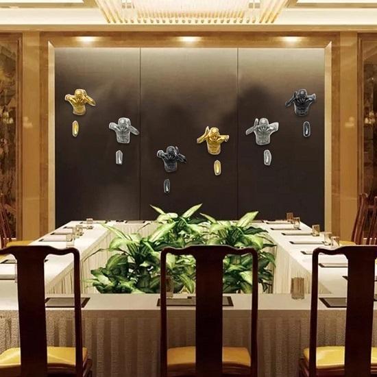 Металлический настенный художественный набор из 6 алюминиевых металлических бегущих людей, настенное украшение для дома, идеально подходящее для жизни