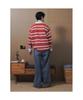 8SECONDS Striped Collar Shirt Red