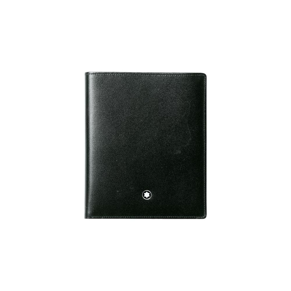 Montblanc Meisterstück Шестиугольный Белый Звездный Логотип Кожаный Держатель для Карт Кошелек Мужские Кошельки Черный 15499