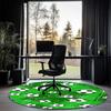 Soccer Printed Round Rug Carpet Chair Rug Area Rug Entryway Doormats,for Office Chair Living Room Bedroom Kitchen Room.