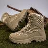 Новые мужские тактические ботинки большого размера, пустынные охотничьи походные ботинки, водонепроницаемые, уличные, на шнуровке, армейские ботинки до щиколотки, мужские защитные ботинки для альпинизма