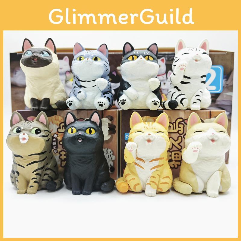 Cat Action Figure Cartoon Model Toy Decoration Kid Ornament Ornament Tabletop