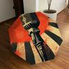1pc Vintage Microphone Illustration Umbrella with Plastic Handle,Suitable for All Seasons Home Travel Outdoor UmbrellaDD619