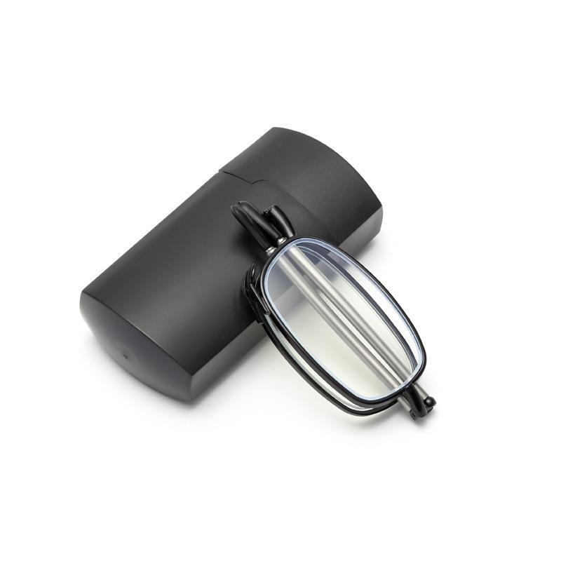 Stainless Steel Red Women'S Antenna Flower Glasses Portable Elderly Glasses Black Men'S Anti-Blue Antenna Folding Reading Glasses