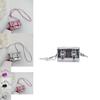 Trendy Minimalist Mini Bag 2024 New Summer Fashion Pu Small Box Handbag With Magnetic Lock And Camera Pocket