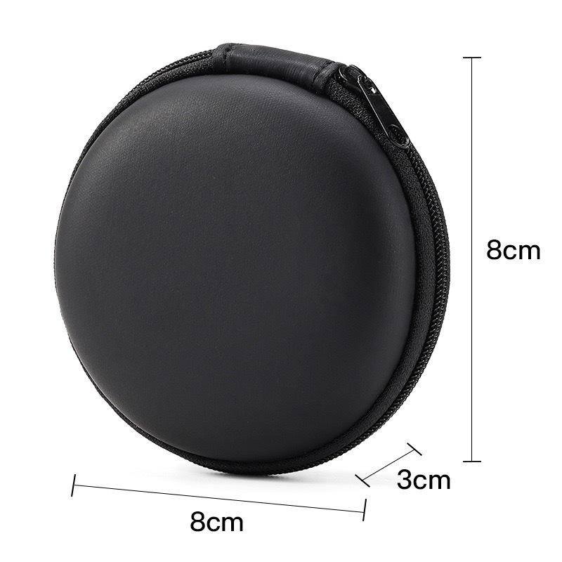 Eva Bag: Data Cable & Earphone Storage - Round Zipper Bag for Digital Accessories