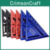 Aluminum Alloy Carpenters 45 Degree And 90 Degree Angle Ruler For Woodworking And Construction