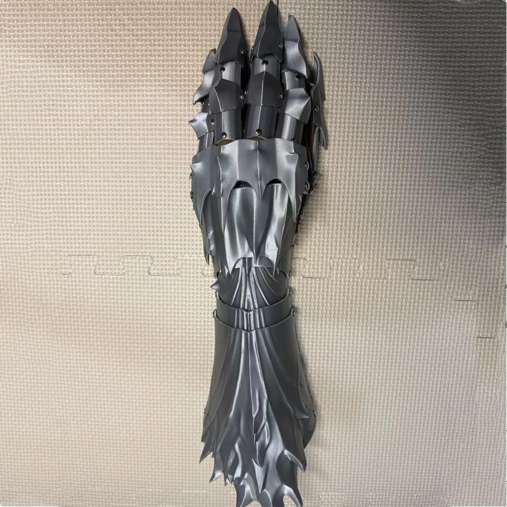 Пластиковая Ручная Броня Рыцаря 3D Печать Длинные Перчатки Готический Винтаж Панк Механическая Рука Sci-fi Механическая Косплей Костюм