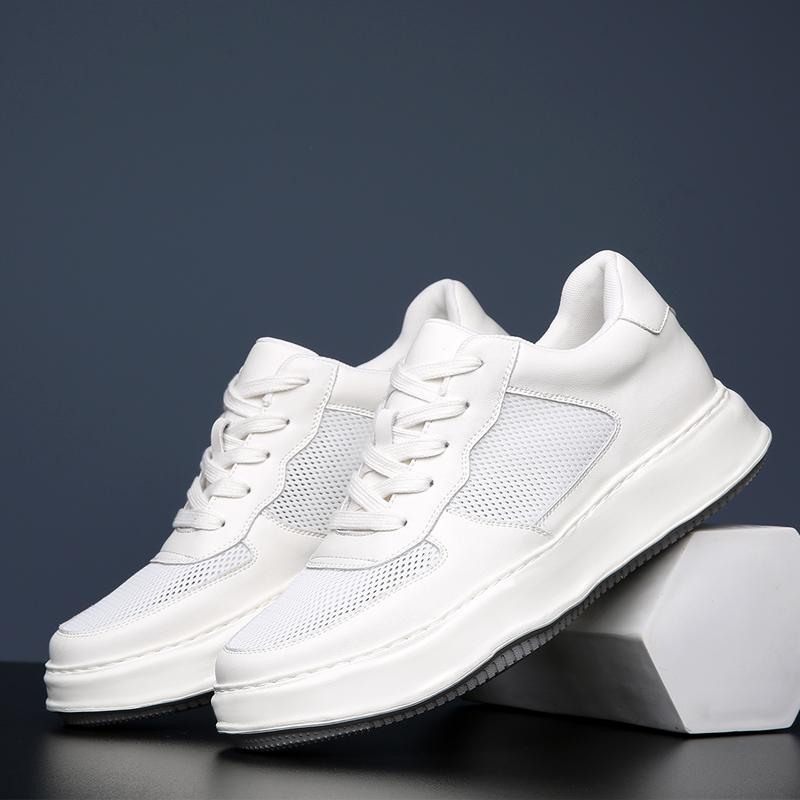 New Men Casual Leather Shoes Classic Lace-Up Antiskid Sports Shoes Outdoor Wear-Resistant Vulcanized Shoes High-Quality Men Shoe