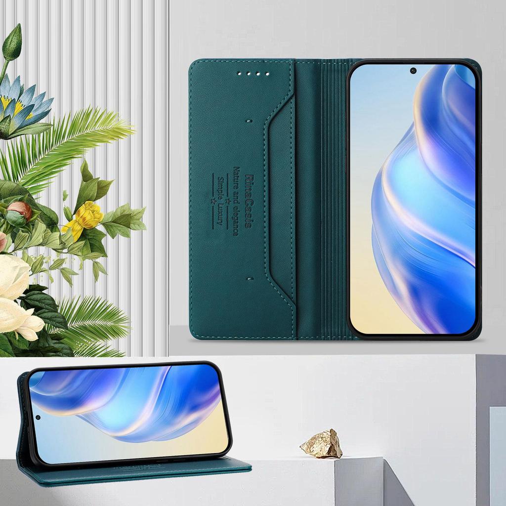 Роскошный магнитный чехол-кошелек из цельной кожи для телефона с подставкой-книжкой для iPhone 16, 15, Pro, Max, Samsung S25, Redmi 14C, Moto E15, Oppo A60, держатель для карт, откидная крышка