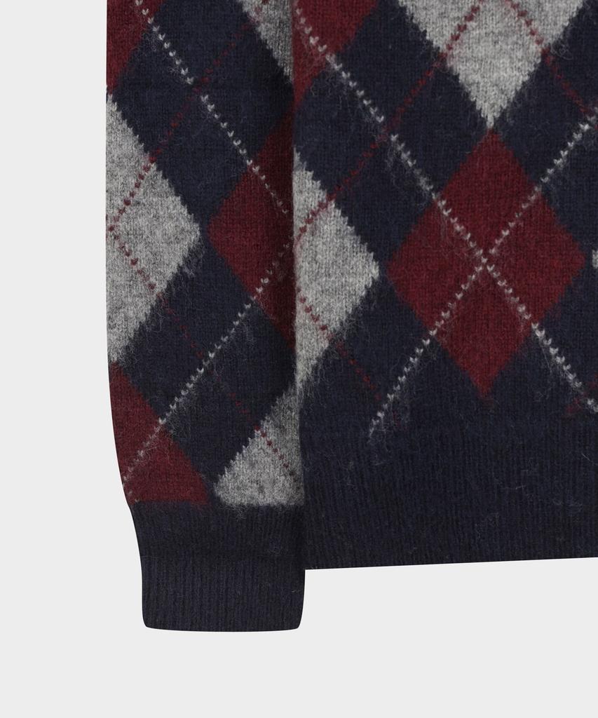 BROOKS BROTHERS Wool Argyle Pattern Crewneck Sweater (Multi) (Bbwrmmf402)