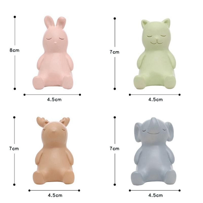 Износостойкий держатель для мобильного телефона для повседневного использования для рабочего стола Гладкий нежный однотонный размещение Милое милое животное Ручная роспись