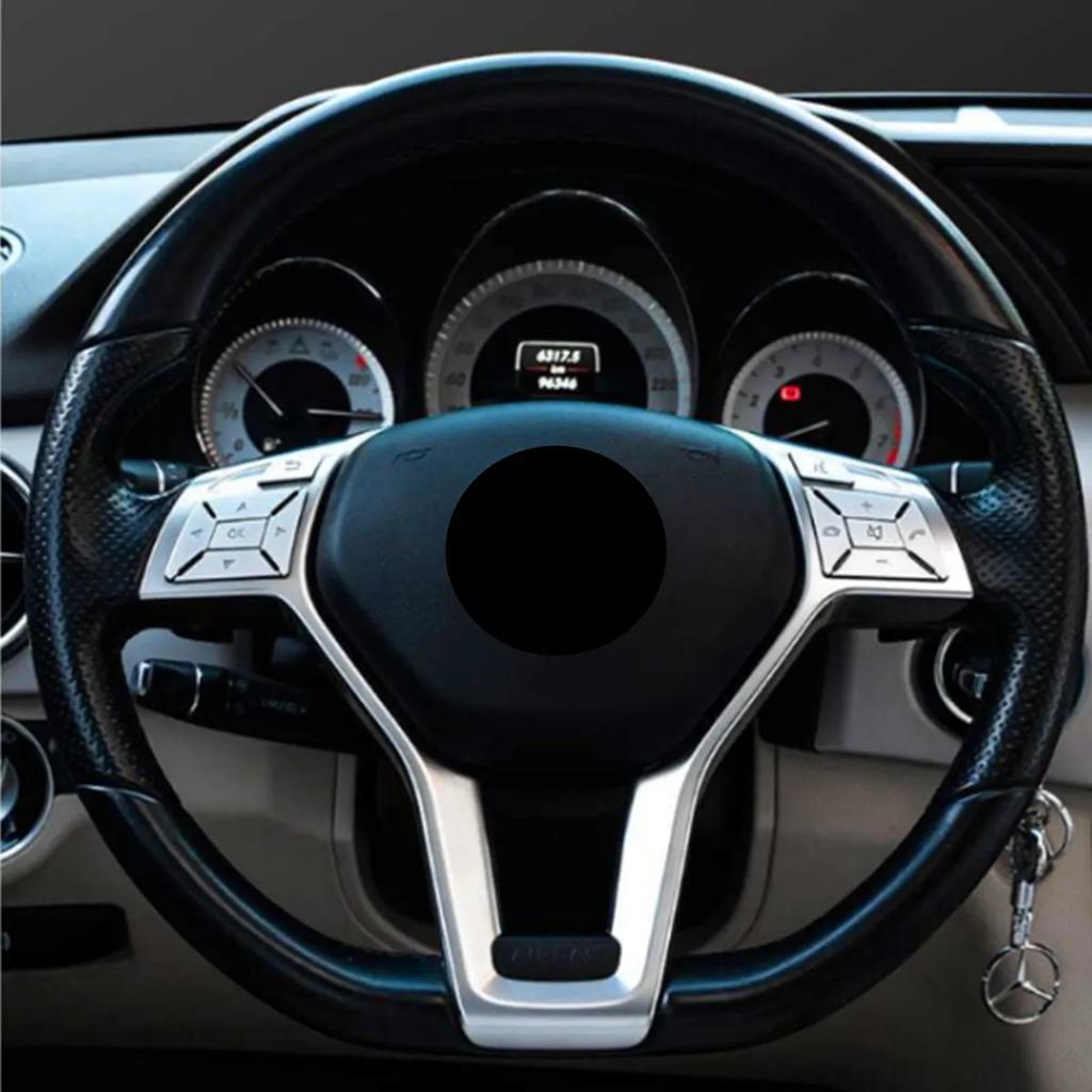 Наклейка на крышку переключателя кнопки рулевого колеса автомобиля для Mercedes Benz CE GLK CLS ML GL Аксессуары для интерьера