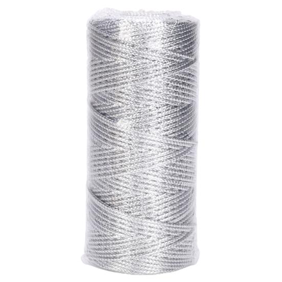 1 рулон упаковочного шнура. Стильная полиэфирная полая надежная веревка широкого применения для поделок.